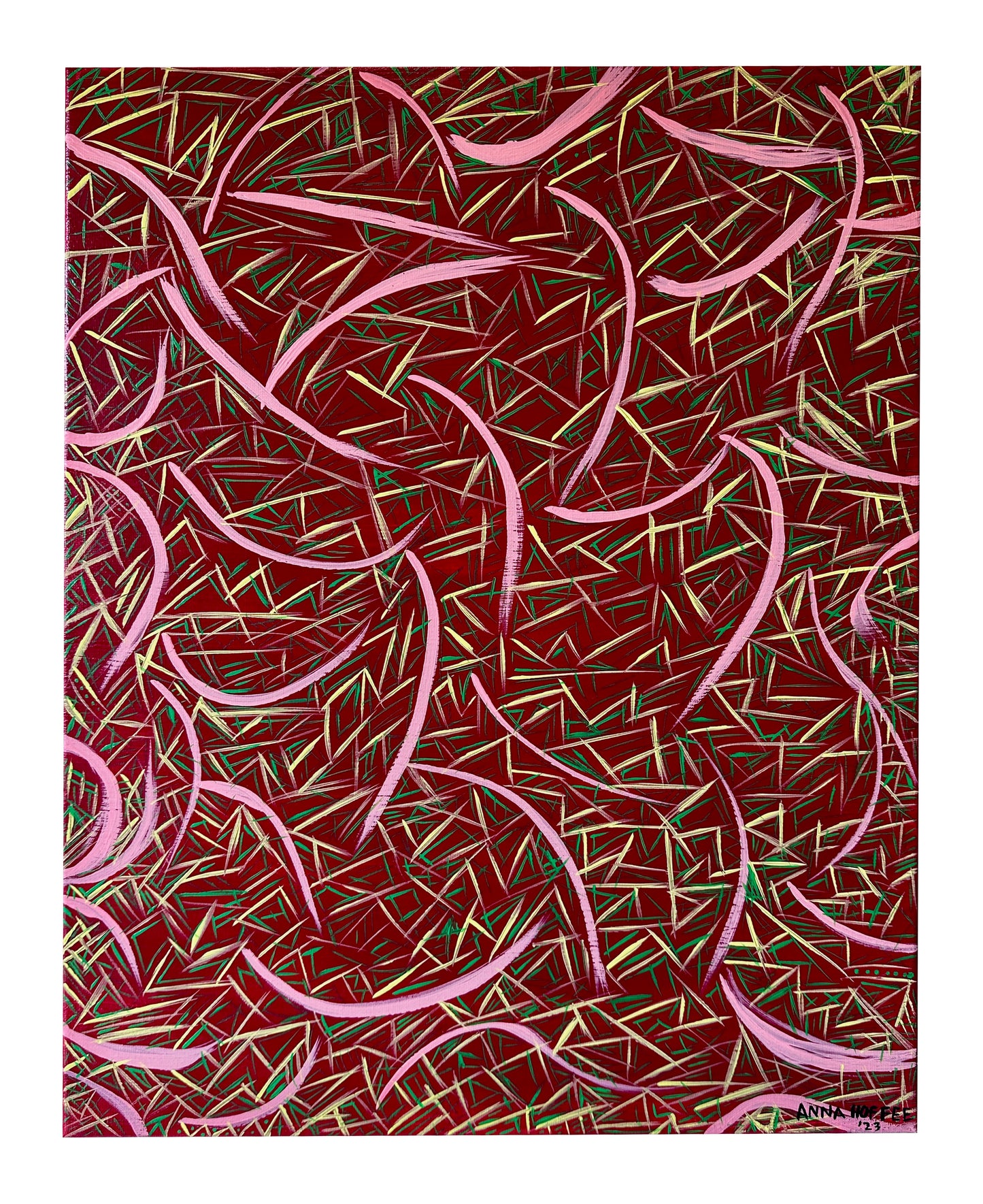 Ancient Abstract Painting - Softening - By Anna Hoffee - Benefits ARK Pet Rescue