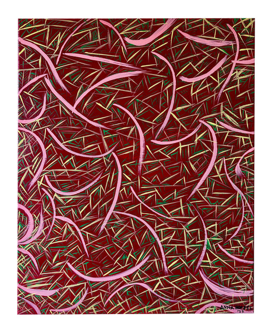 Ancient Abstract Painting - Softening - By Anna Hoffee - Benefits ARK Pet Rescue