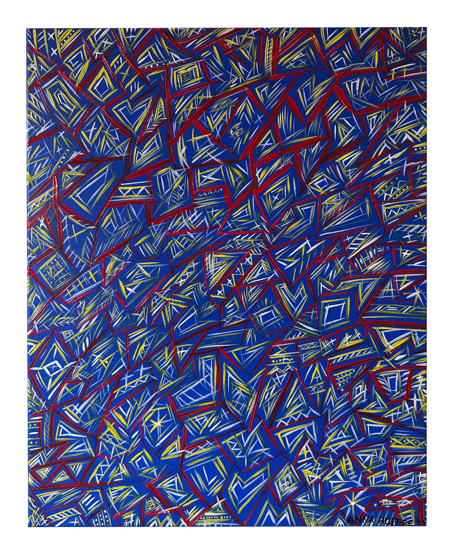 Ancient Abstract Painting - Supernatural Delight - By Anna Hoffee - Benefits ARK Pet Rescue