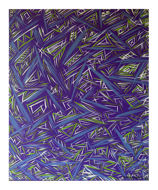 Ancient Abstract Painting - Venus Retrograde - By Anna Hoffee - Benefits ARK Pet Rescue